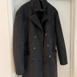 ZARA Men’s Black Peacoat